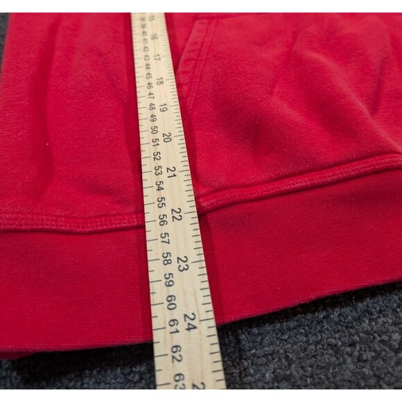 Vintage Nike Center Check Swoosh Mens XL Hoodie Red Sweater Sweatshirt Y2K - Picture 5 of 7